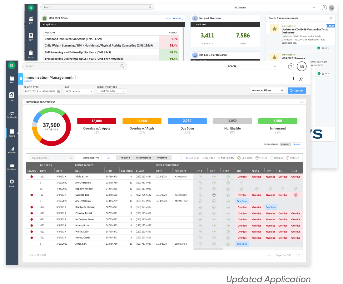 azara user interface